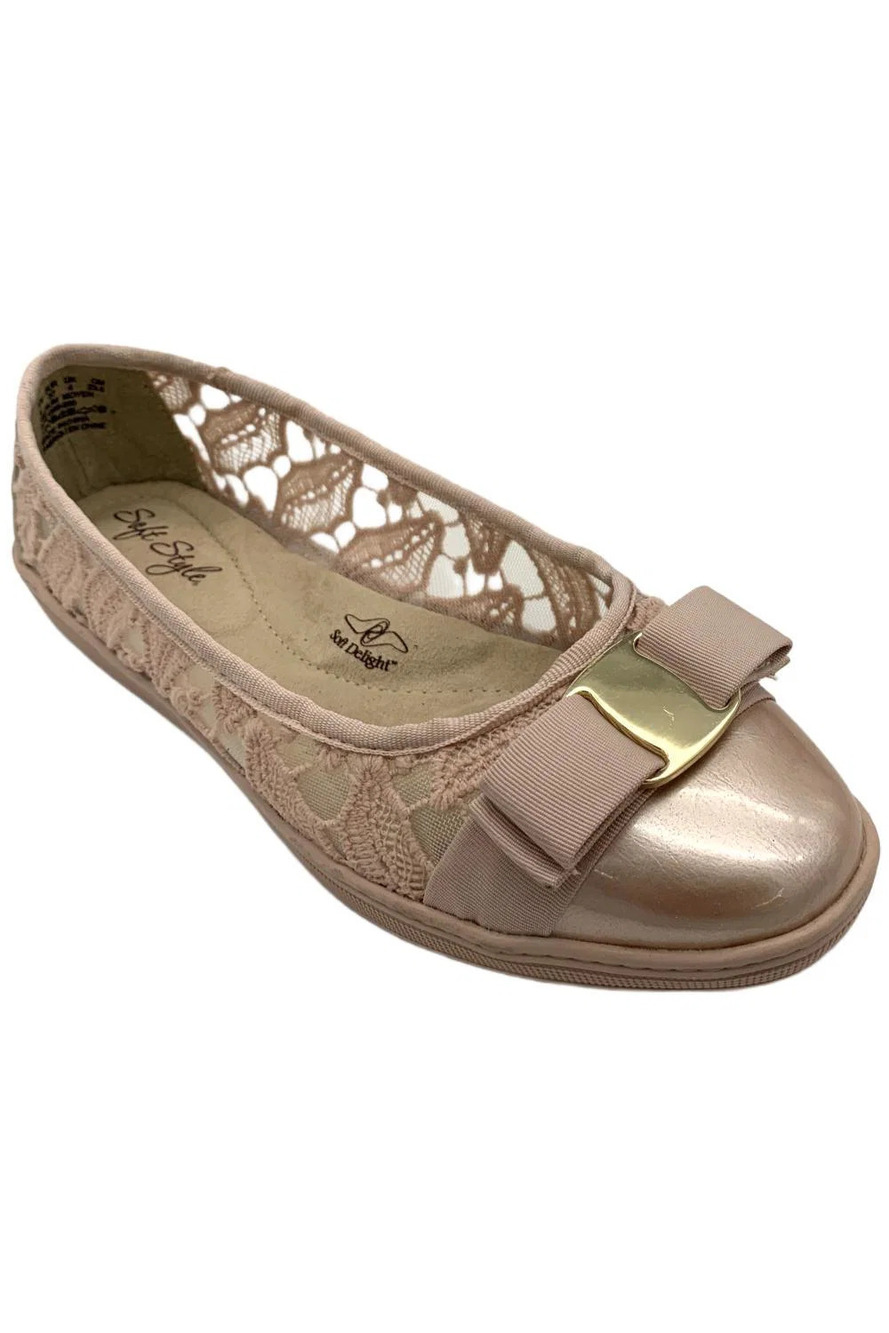 Soft Style Women's Fagan Slip-On Lace Ballet Flats Rose - Medium